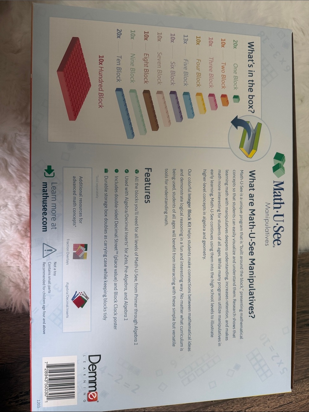 Integer Block Kit – Multicolor Math Manipulatives (Red, Blue, Green, Pink) - Picture 3 of 3